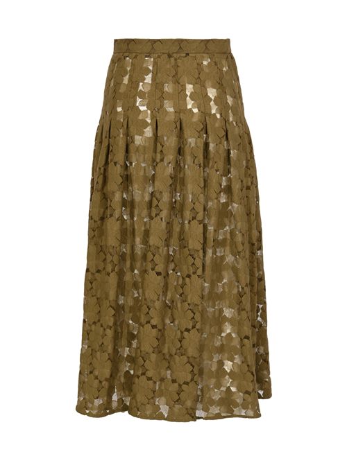 Gonna midi MSTAIRONE in pizzo Verde kaki MAX MARA STUDIO | 2616771011600001